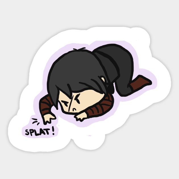 Squash that Bug, Ren Sticker by zoenazara